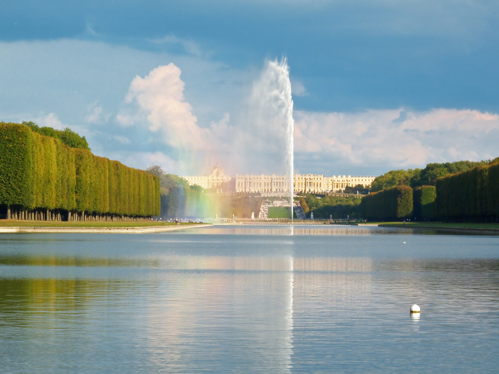 Le Jet D'eau de l'Artiste Xavier Veilhan (Grand Canal à Versailles).
