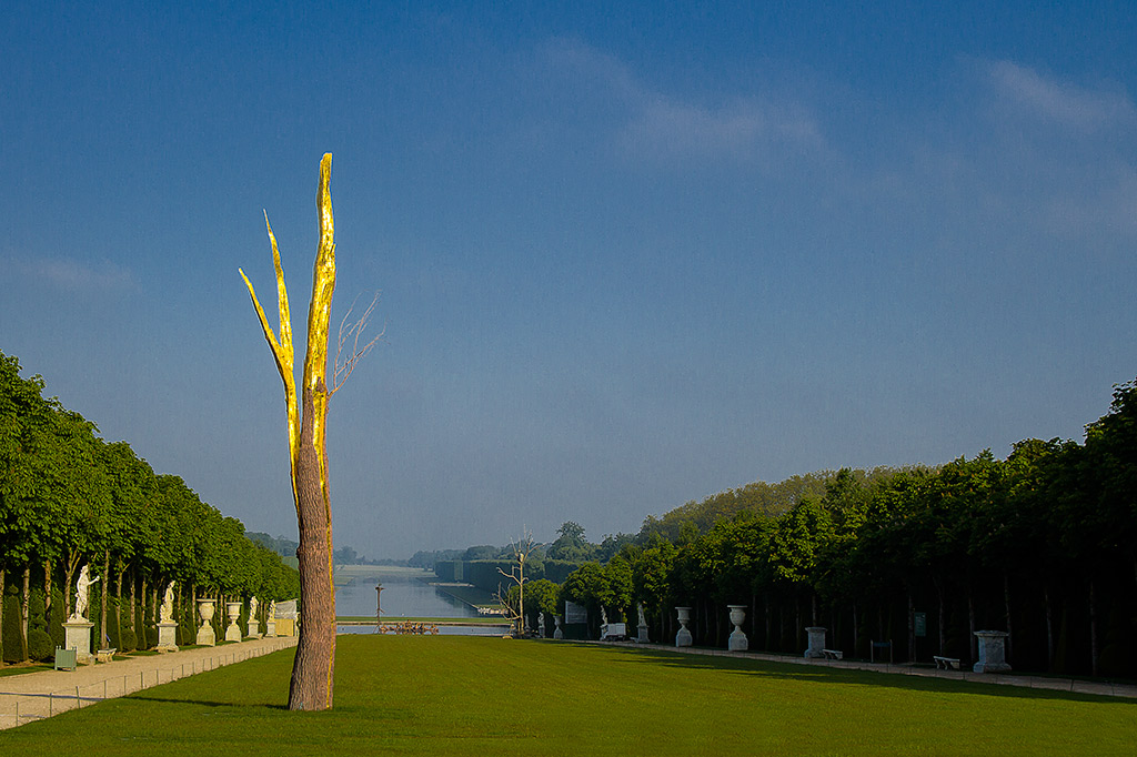 Exposition de l'Artiste Giuseppe Penone dans le Parc du Château de Versailles.
