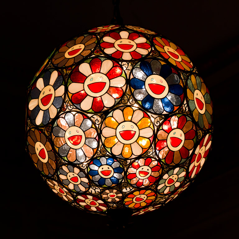 Flower Lamp de Takashi Murakami au Château de Versailles