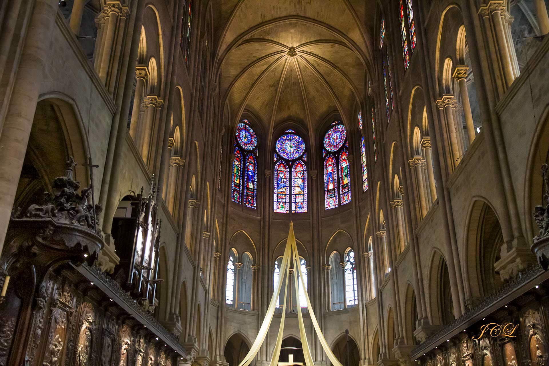 Cathédrale Notre-Dame de Paris avant incendie du 15 avril 2019.