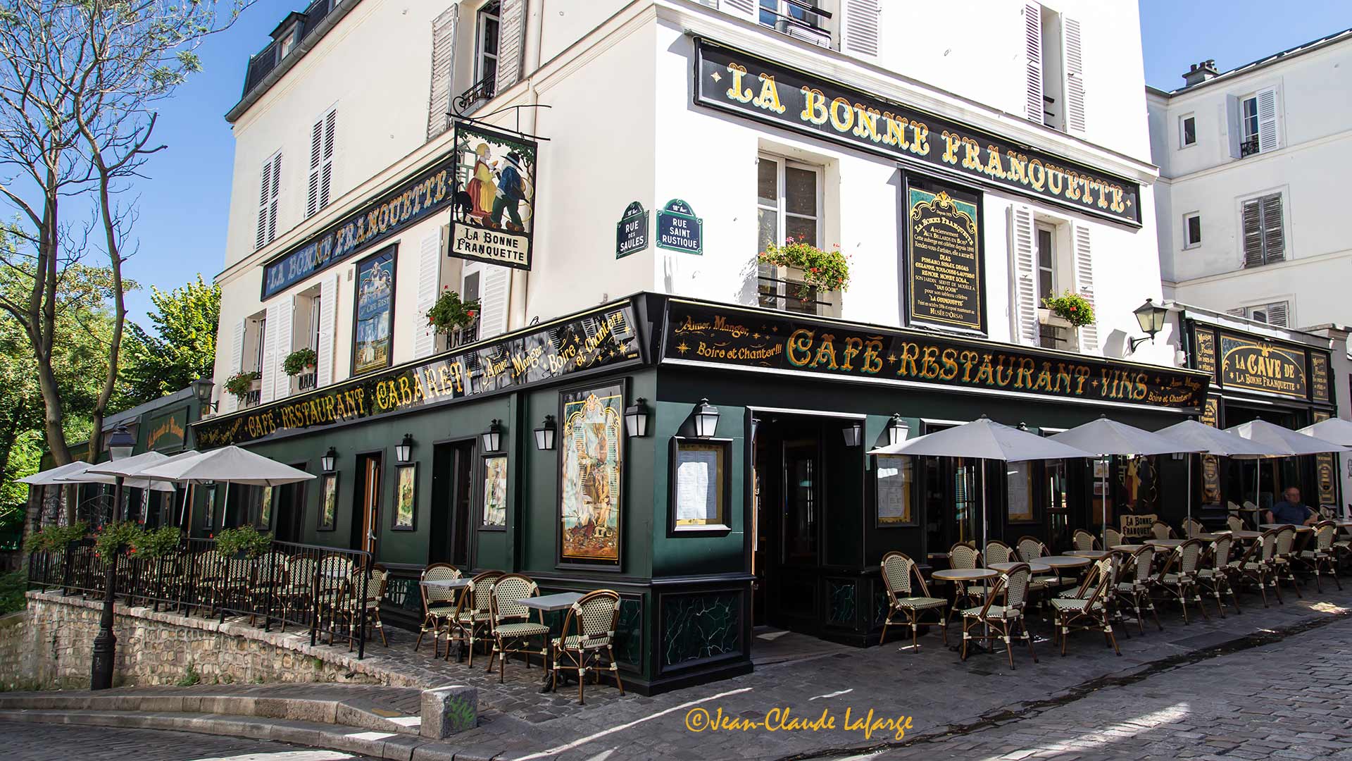 Le Cabaret, le Café et le Restaurant « La bonne Franquette » à Montmartre à Paris