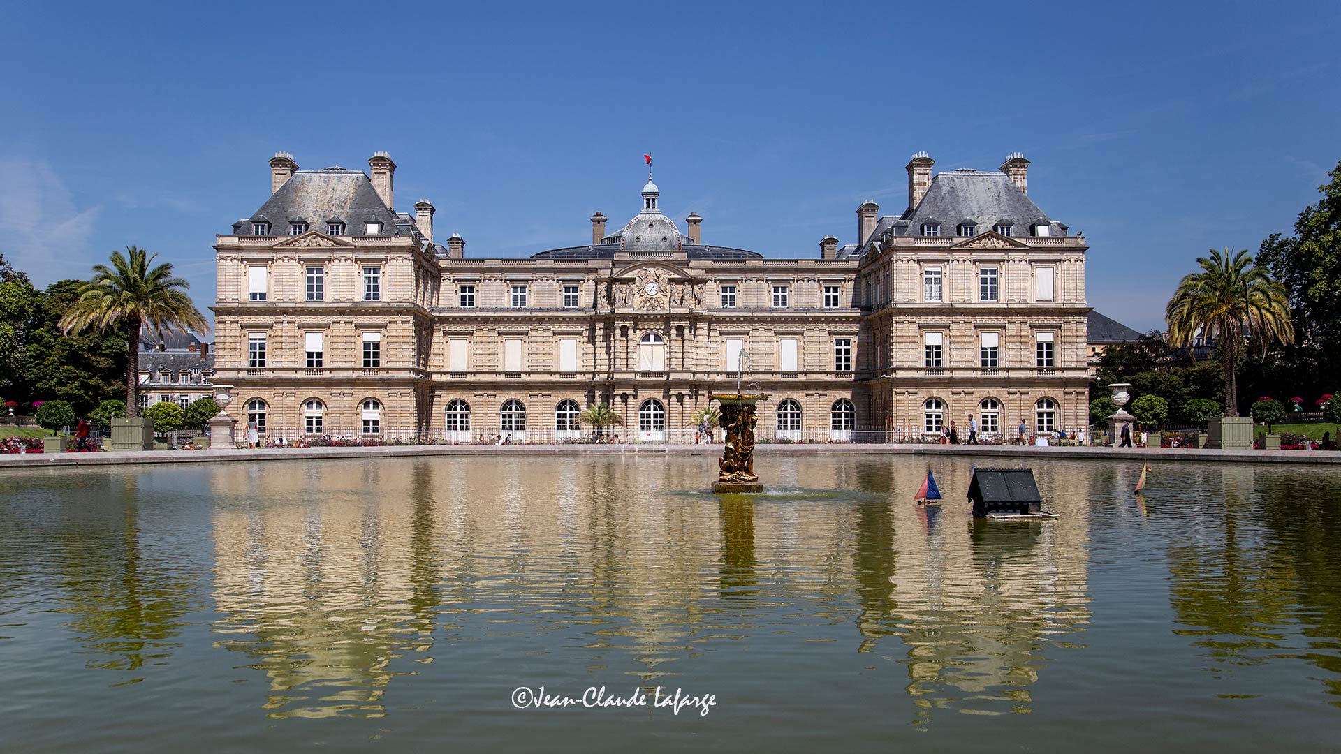 Palais et Jardin du Luxembourg à Paris.