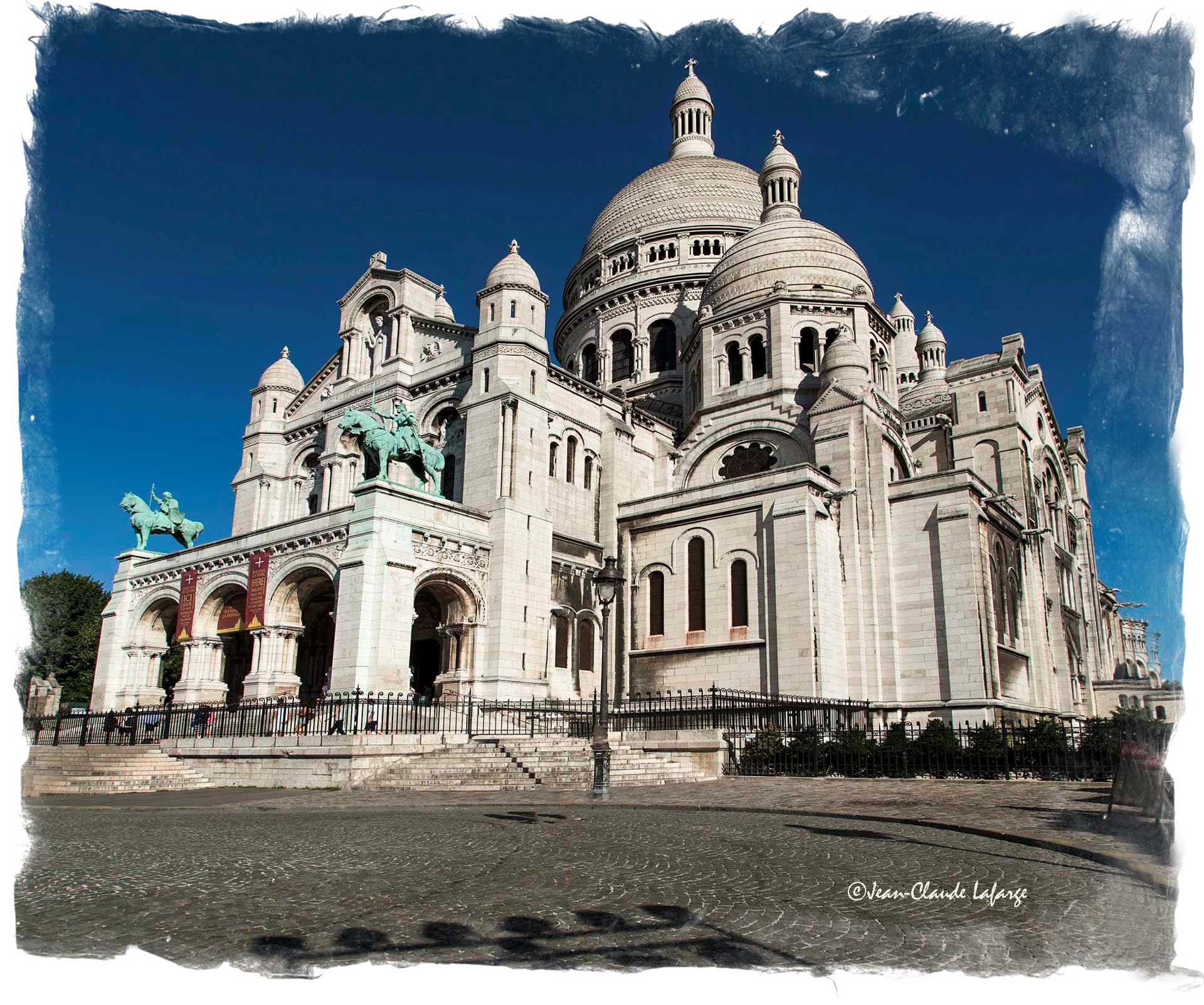 Visite de la Basilique à Montmartre à Paris.
