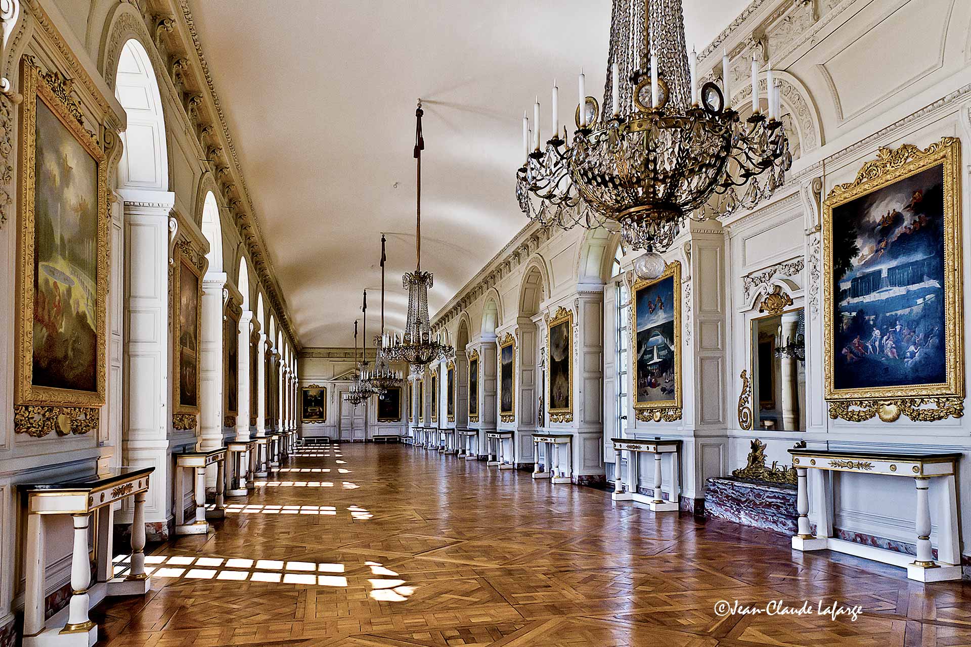 Galerie des Cotelle au Grand Trianon de Versailles. 